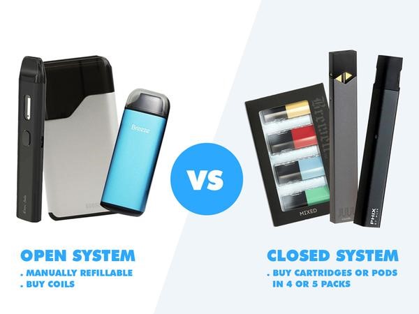 Open vs Closed e-cig device