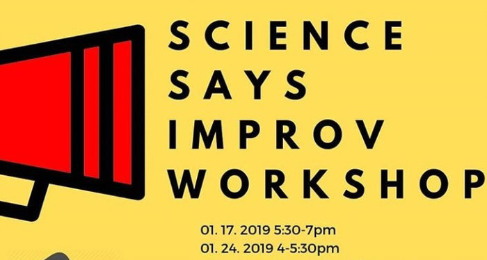 Science Says Improv Workshop flyer