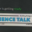 The #ScienceTalk20 logo (credit: Priya Shukla)